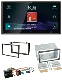 JVC USB Bluetooth 2DIN DAB MP3 Autoradio für Peugeot 308 2007-09 schwarz