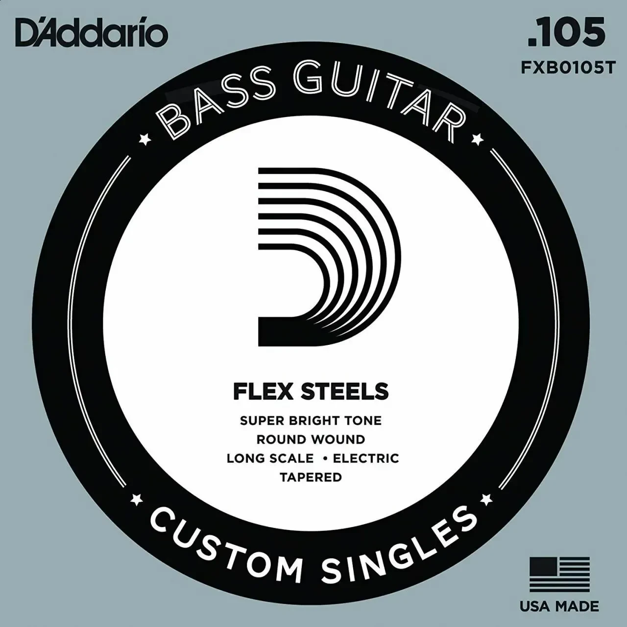 Струна одиночная D'Addario FXB105T Flex Steels 105