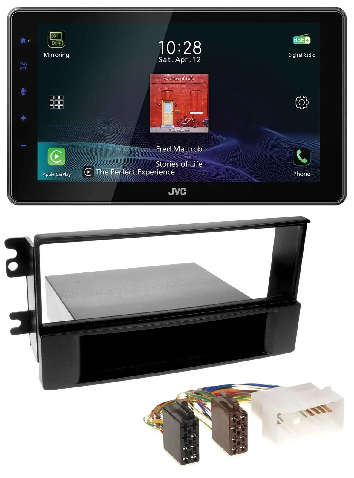 Автомагнитола для Kia Sportage (с 2005) JVC DAB MP3 Bluetooth USB