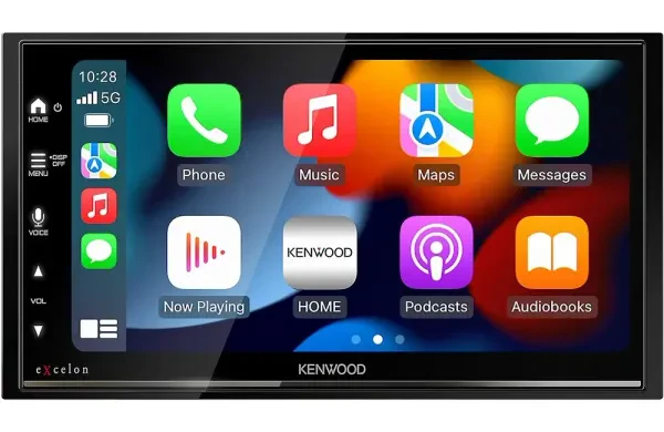 Kenwood eXcelon DMX809S | 6.8” Double DIN Touchscreen Receiver