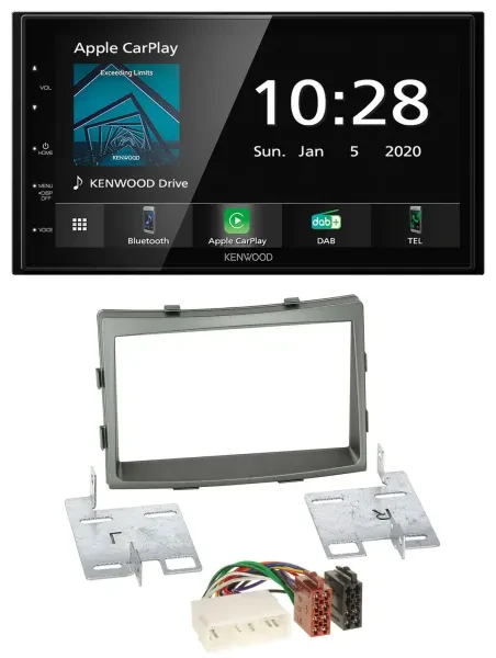 Kenwood Bluetooth MP3 DAB USB 2DIN Autoradio für SSangYong Rodius ab 2013
