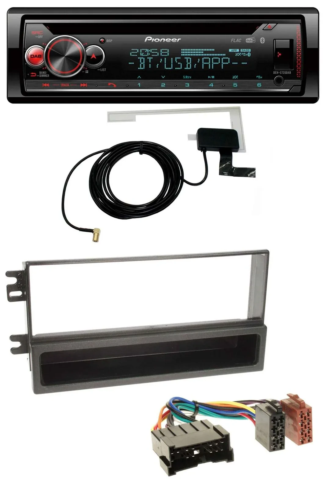 Автомагнитола для Kia Sorento (2002–2006) Pioneer DAB, CD, MP3, USB, Bluetooth