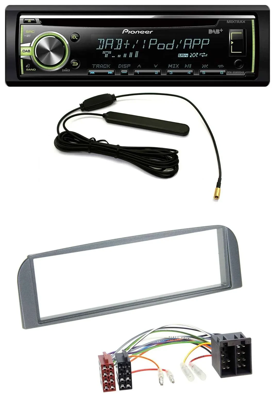 Автомагнитола для Alfa Romeo 147/GT Pioneer MP3 USB CD DAB AUX антрацит