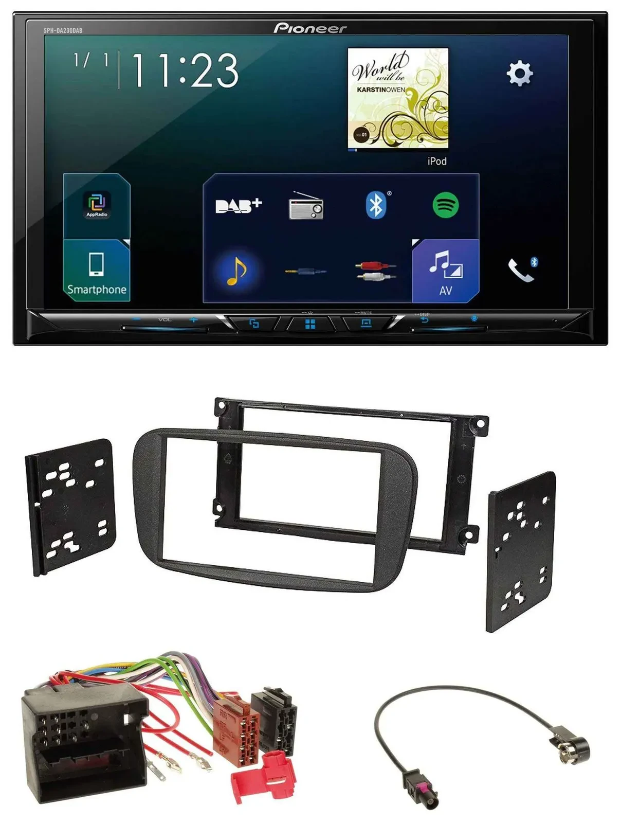 Автомагнитола Pioneer 2DIN Bluetooth USB DAB для Ford S-Max (с 2007) и Mondeo