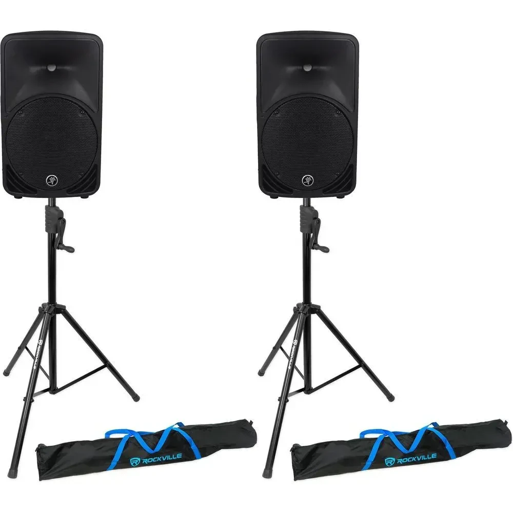 Активная акустическая система Mackie SRM350V3 Black со стойкой (пара)