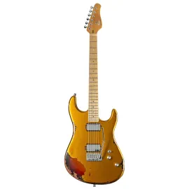 Электрогитара Fame Audio Custom ST MN Worn Gold Over Sunburst