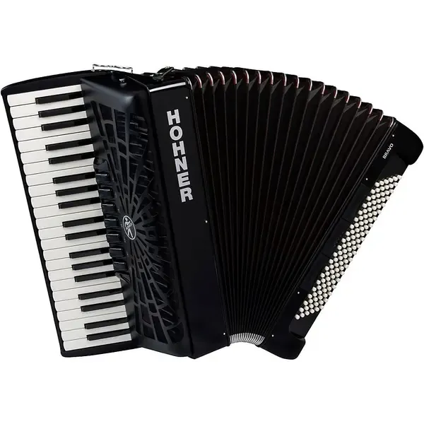 Аккордеон Hohner Bravo III 120 Accordion With Black Bellows Black