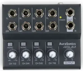 Микшер AuraSonics 4SUM 4-канальный линейный сумматор, балансные входы/выходы, функция Mono