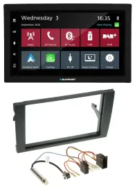 Blaupunkt DAB Bluetooth USB MP3 2DIN Autoradio für Audi A4 B6 B7 2001-2008 ISO
