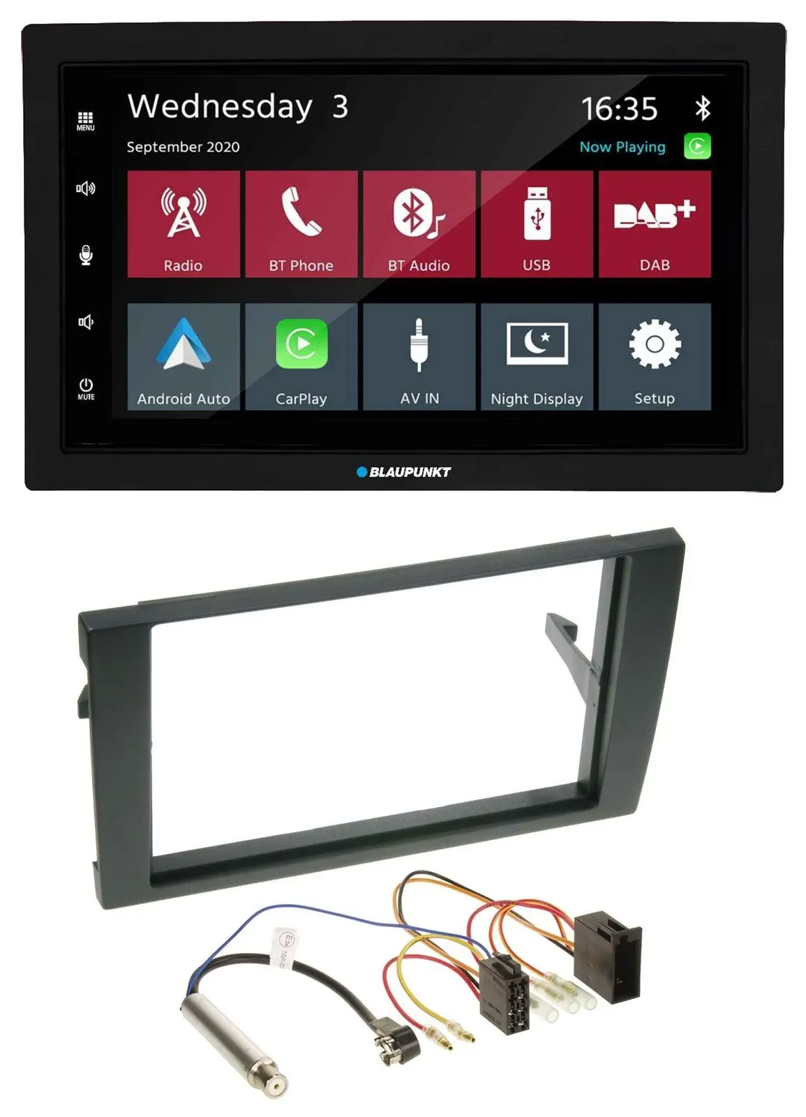 Blaupunkt DAB Bluetooth USB MP3 2DIN Autoradio für Audi A4 B6 B7 2001-2008 ISO