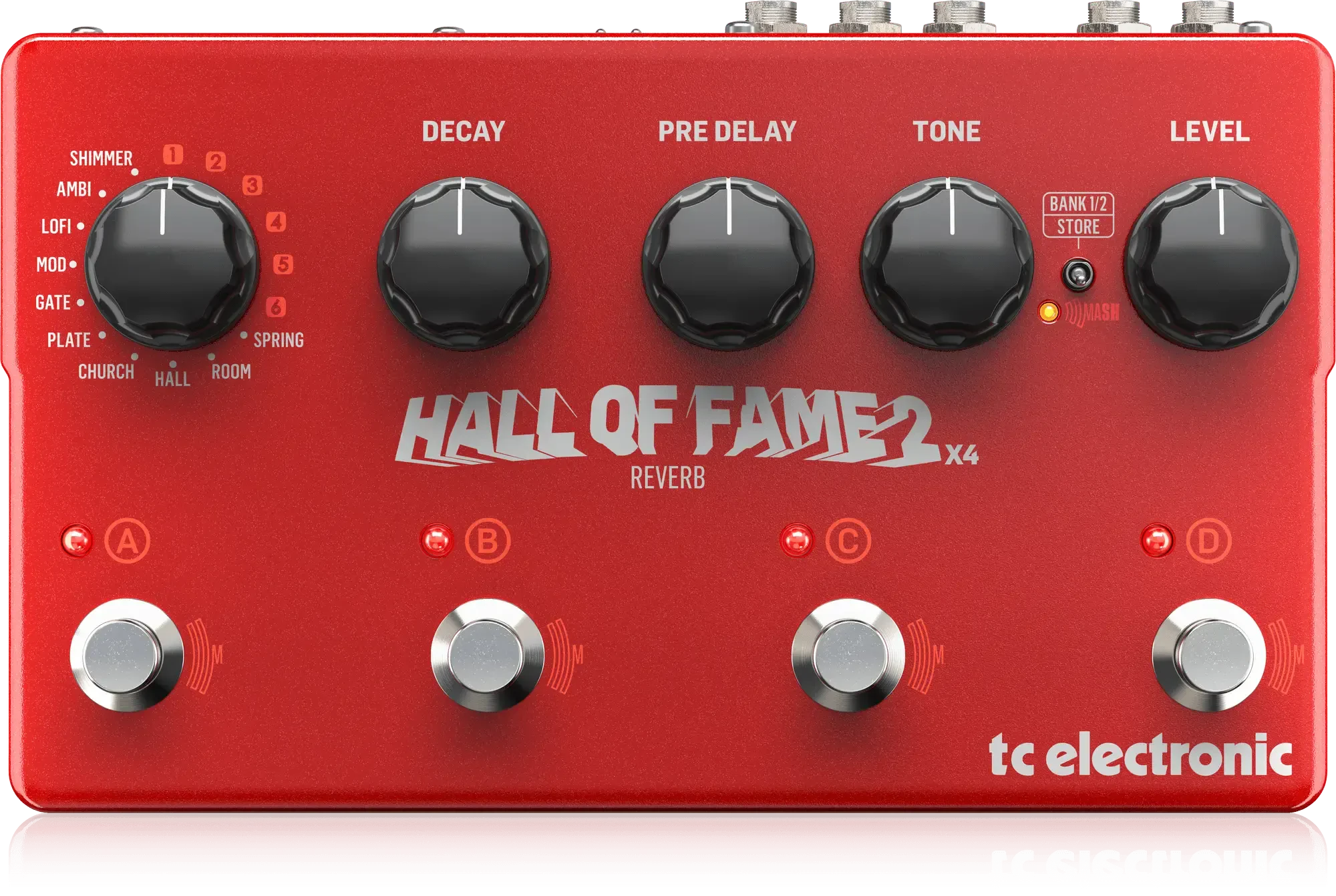 Педаль эффектов для электрогитары TC Electronic Hall of Fame 2 X4 Reverb