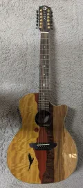 Luna Vista Eagle 12 String  Tropical Wood Acoustic Electric Guitar w/Hard Case