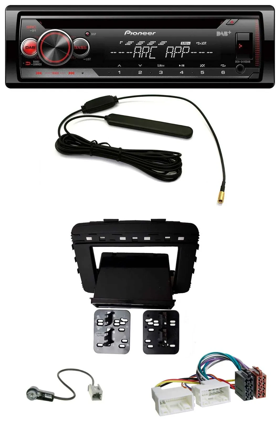 Pioneer CD USB AUX DAB MP3 Autoradio für Kia Sorento (UM, ab 03/2015)