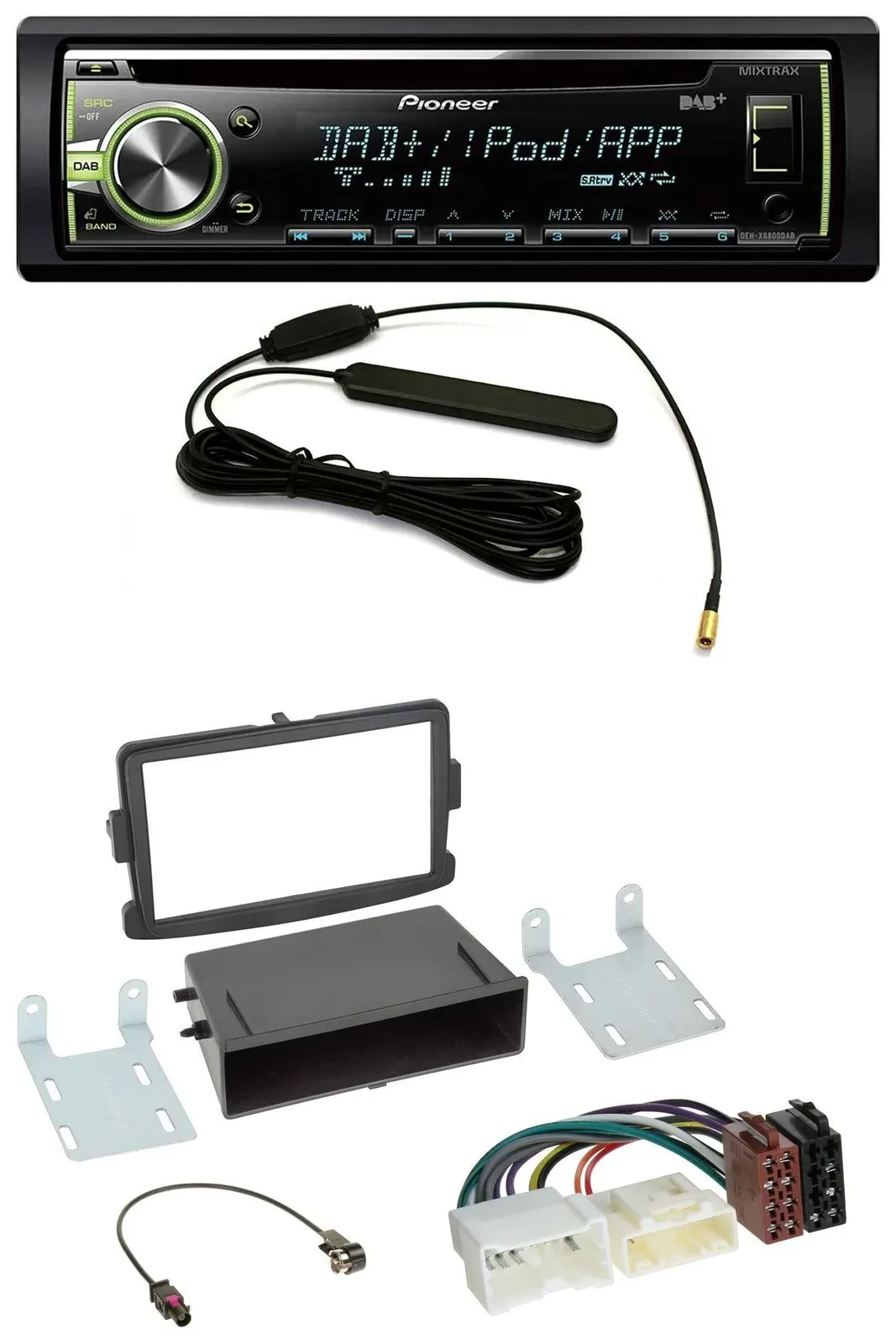 Автомагнитола Pioneer CD USB DAB AUX для Dacia Logan/Sandero и Opel Vivaro