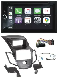 Blaupunkt 2DIN Bluetooth DAB USB DVD MP3 Autoradio für Ford Fiesta 10-17 Display