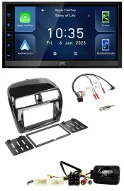 JVC DAB Bluetooth Lenkrad USB 2DIN Autoradio für Mitsubishi Mirage SpaceStar ab