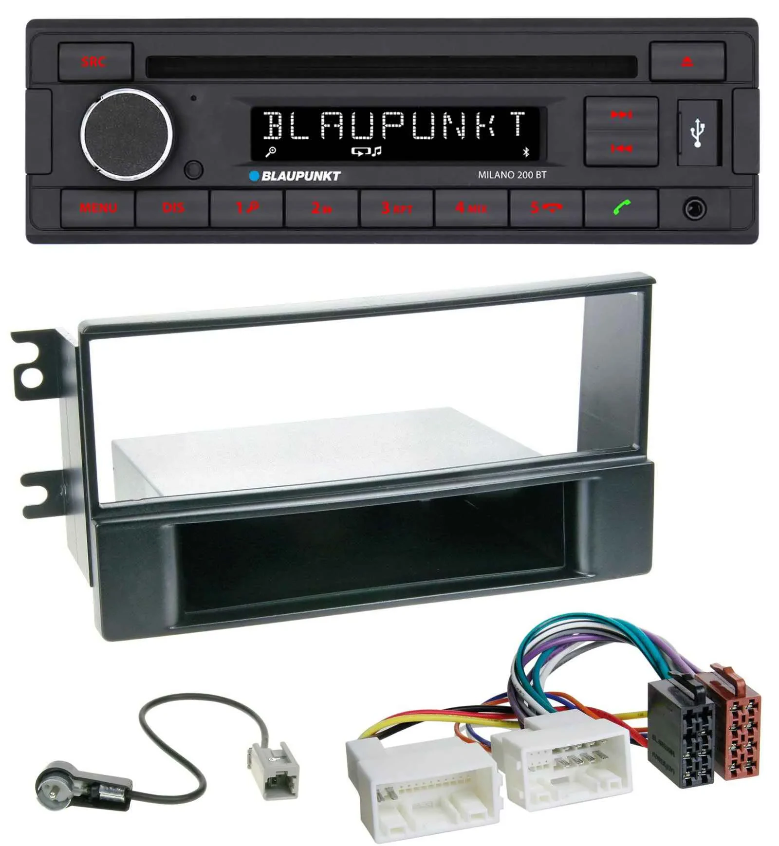 Автомагнитола Blaupunkt MP3 USB CD Bluetooth AUX для Kia Sportage II (2008–2010)