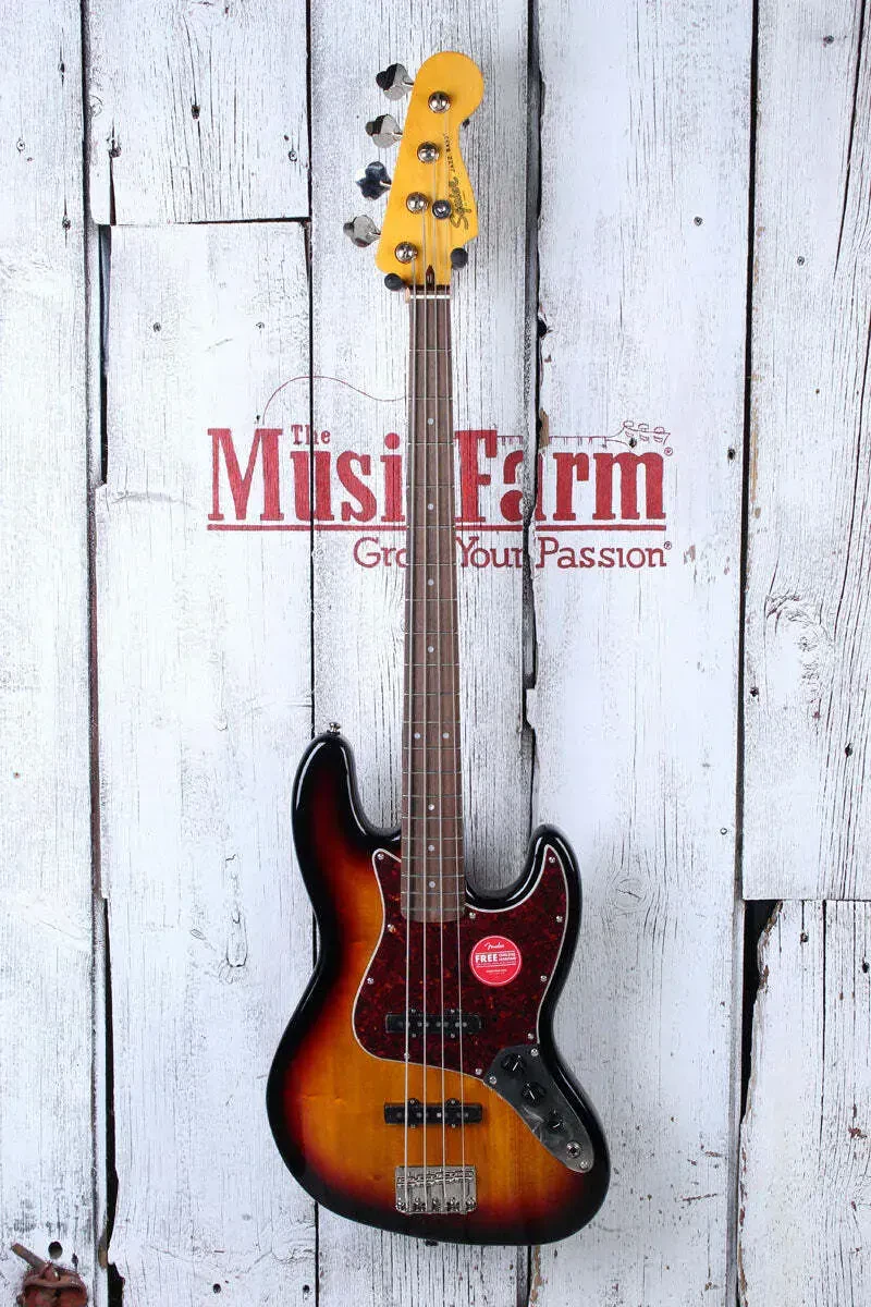 Бас-гитара Squier by Fender Classic Vibe 60s Jazz Bass 3-Color Sunburst