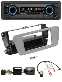 Blaupunkt MP3 Bluetooth USB Lenkrad Autoradio für Seat Ibiza dublingrau