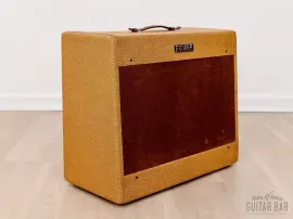 1954 Fender Super Tweed Wide Panel Vintage Tube Amp 2x10 w/ Jensen P10R, 5D4