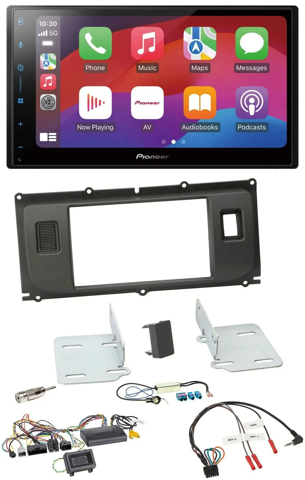 Автомагнитола для Land Rover Evoque Pioneer 2 DIN, DAB, USB, Bluetooth