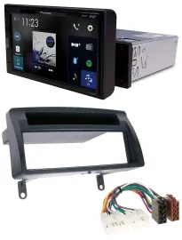 Pioneer DAB MP3 Bluetooth USB Autoradio für Toyota Corolla E12 2003-2008 dunkelg