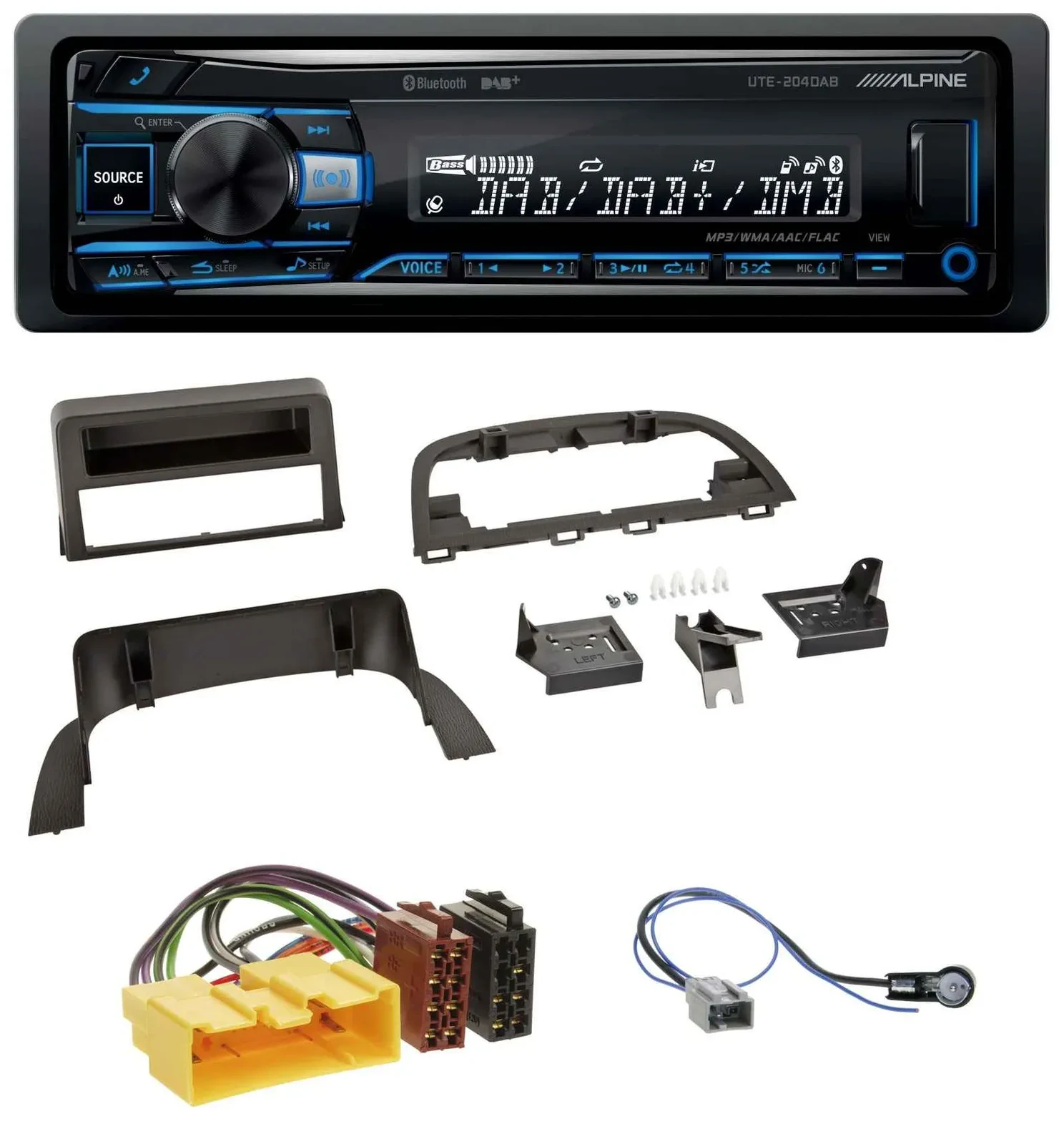 Alpine USB Bluetooth DAB MP3 Autoradio für Mazda 3 (2013-2019)