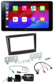 Pioneer Bluetooth 2DIN USB Lenkrad DAB Autoradio für Fiat Doblo ISO Can-Bus ab 1