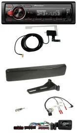 Pioneer 1DIN MP3 DAB USB Lenkrad Autoradio für Ford Focus Mondeo schwarz