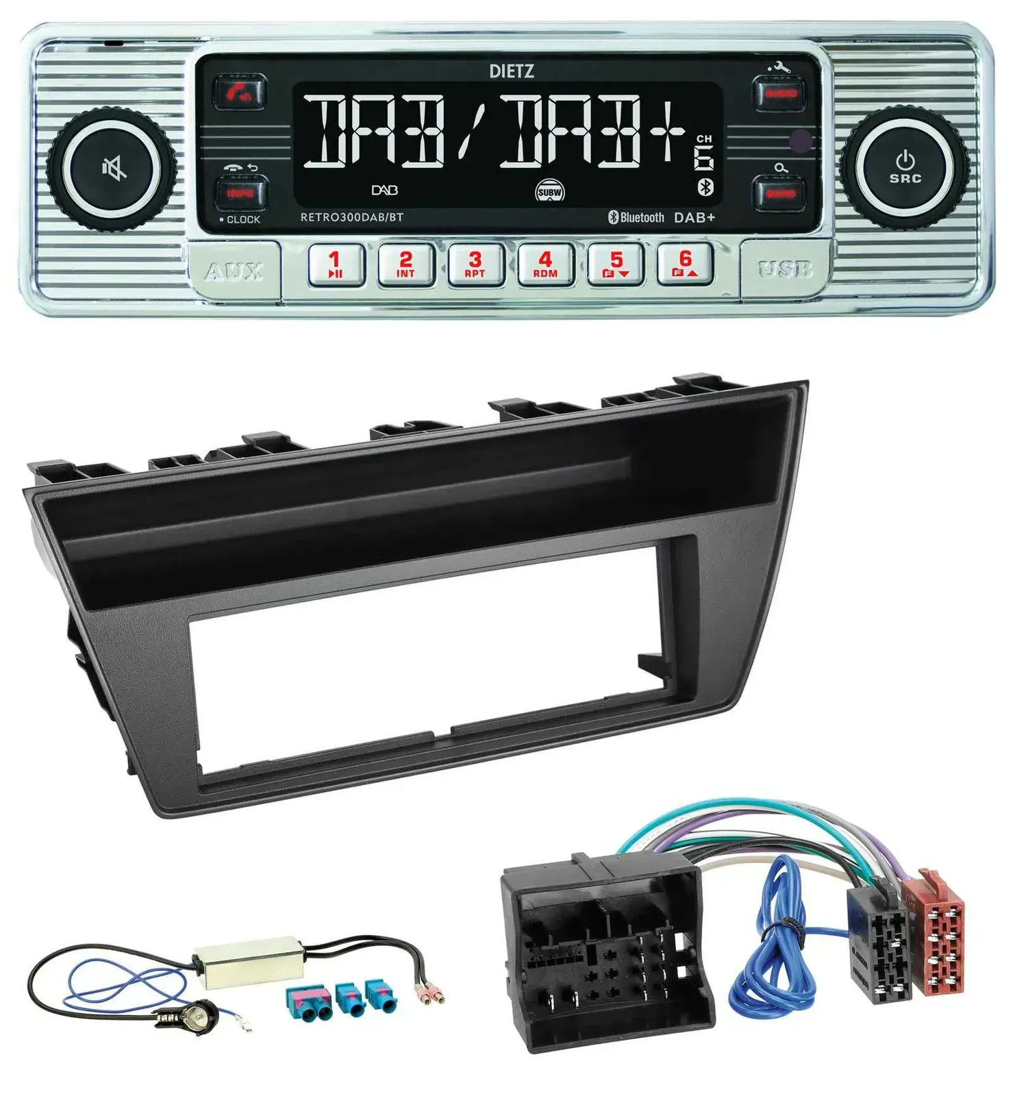 Автомагнитола Dietz Bluetooth MP3 DAB USB для Skoda Fabia III (2014–2020)