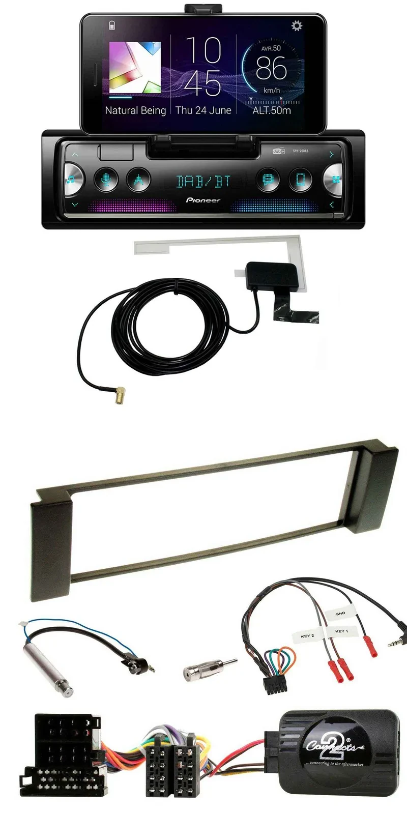 Pioneer DAB Bluetooth Lenkrad USB Autoradio für Audi A3 A6 2000-2004