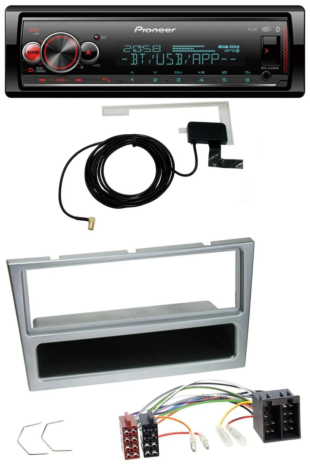 Pioneer Bluetooth DAB USB MP3 Autoradio für Opel Combo C Corsa C Meriva Tigra 20