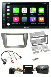 Pioneer DVD 2DIN Lenkrad DAB Bluetooth USB Autoradio für Seat Toledo Altea silbe