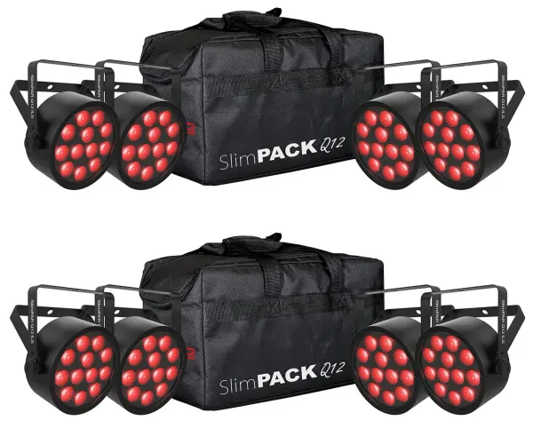 Светодиодный прибор Chauvet DJ SlimPACK Q12 ILS с чехлом и аксессуарами (8 штук)