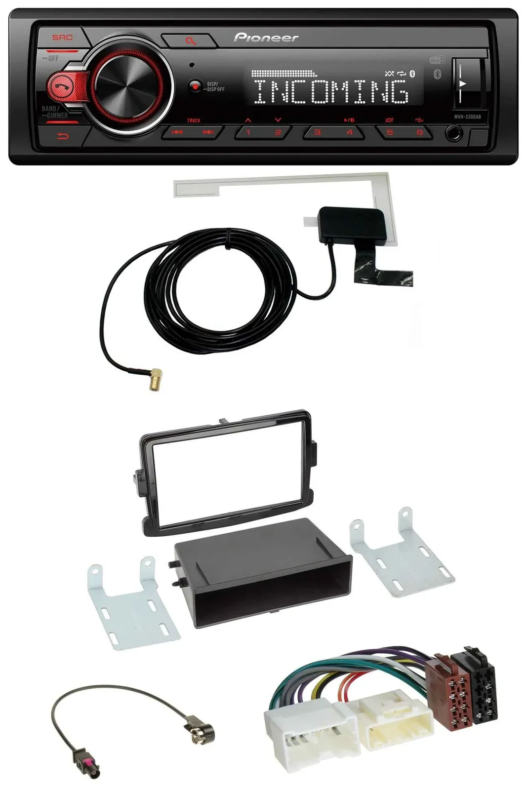 Pioneer USB MP3 DAB Bluetooth Autoradio für Dacia Lodgy Sandero Opel Vivaro