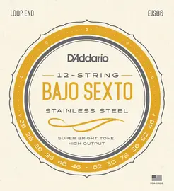 Струны для бахо сексто D'Addario Bajo Sexto EJS86 26-92