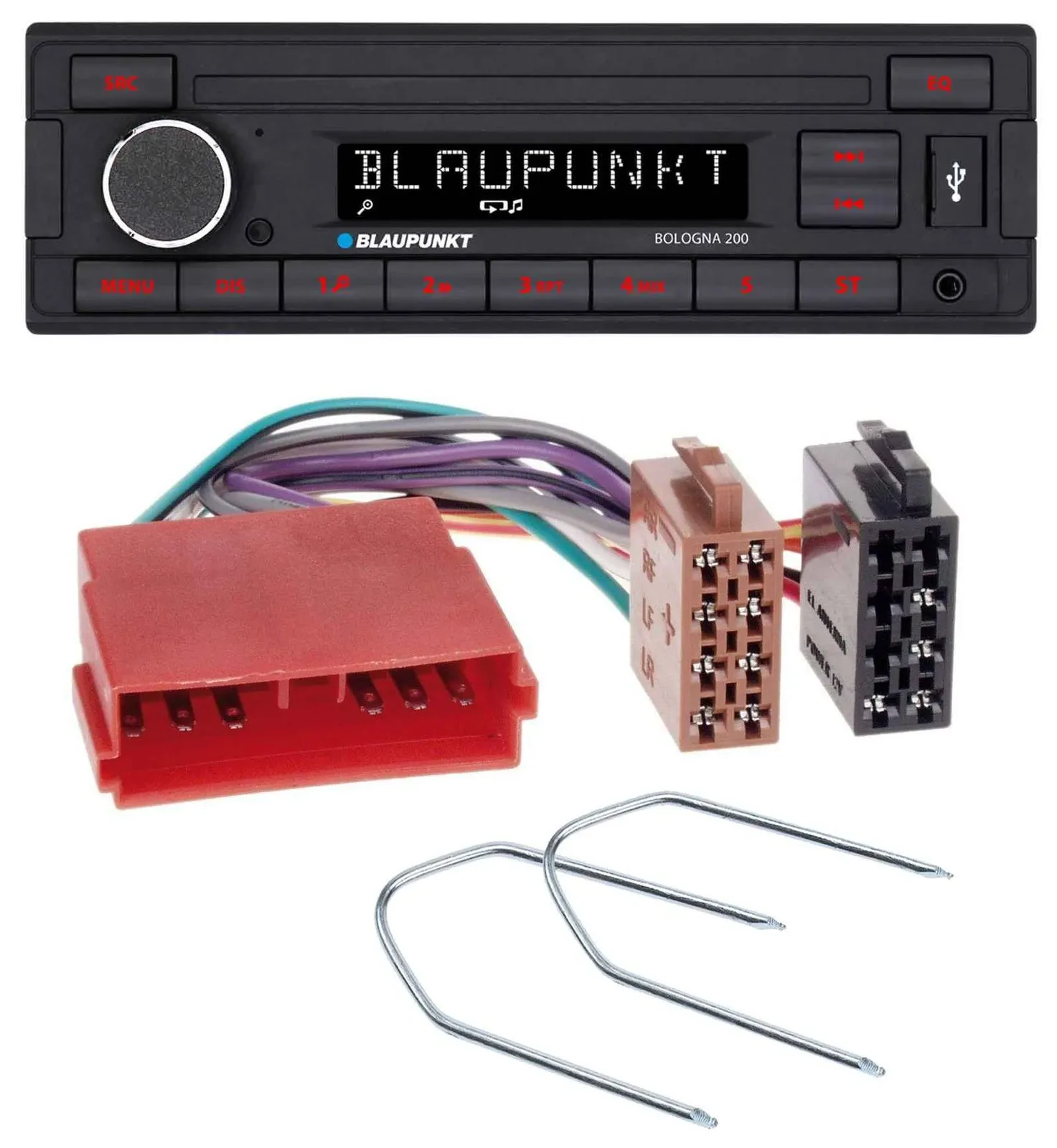 Blaupunkt MP3 AUX USB 1DIN Autoradio für Peugeot 205, 405, 505, 605