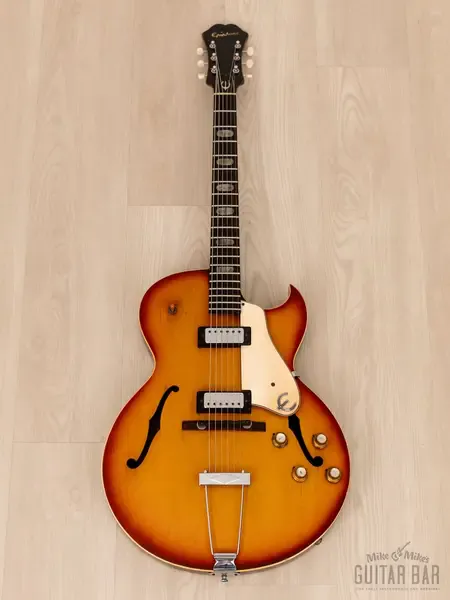 Полуакустическая электрогитара Epiphone Sorrento E452TD Hollowbody Sunburst USA 1965 w/Case