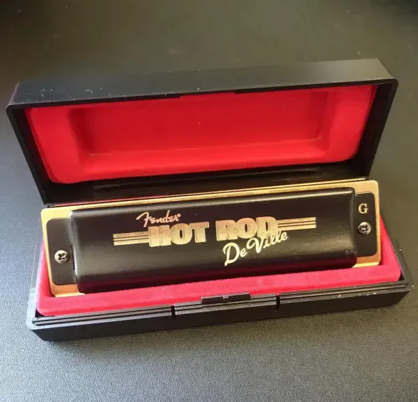 Fender Hot Rod Deville 10 Hole Major Diatonic Harmonica, Key of G with Case