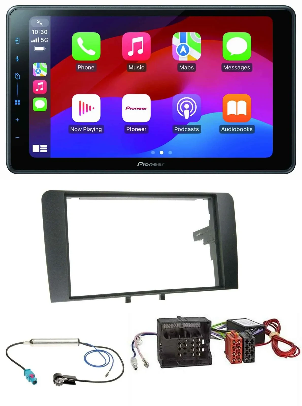 Pioneer Bluetooth 2DIN USB MP3 DAB Autoradio für Audi A3 8P 2003-2012 Aktivsyste