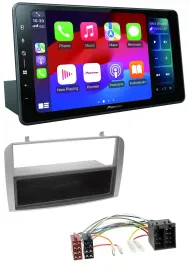 Pioneer Bluetooth DAB MP3 USB Autoradio für Alfa Romeo 147 GT silber Ablagefach