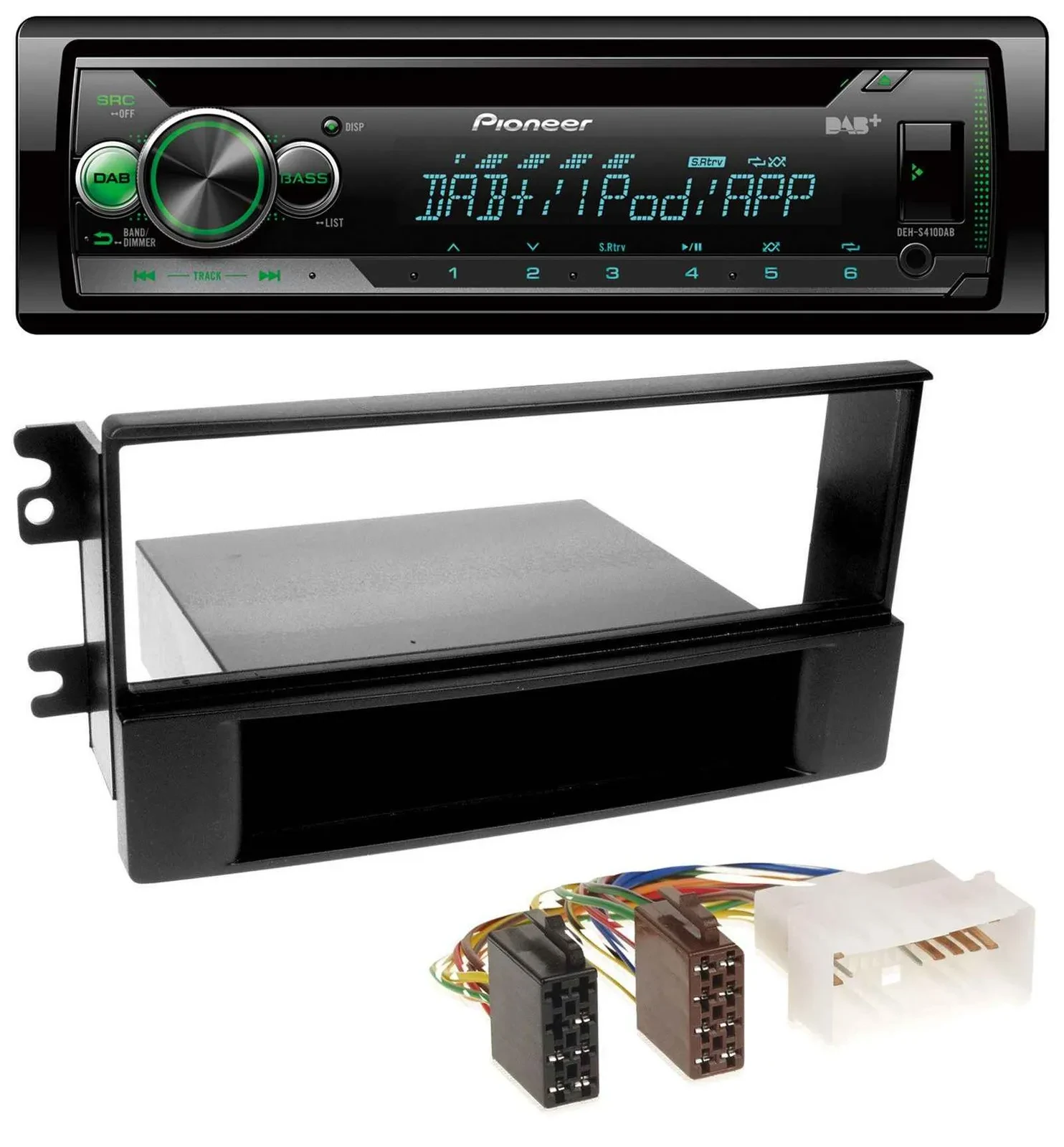 Pioneer USB MP3 DAB AUX CD Autoradio für Kia Sportage (ab 2005)