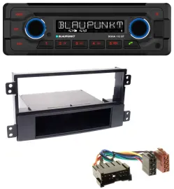 Автомагнитола Blaupunkt для Hyundai Sonata NF 2002–2005 Bluetooth USB AUX MP3 CD, черная