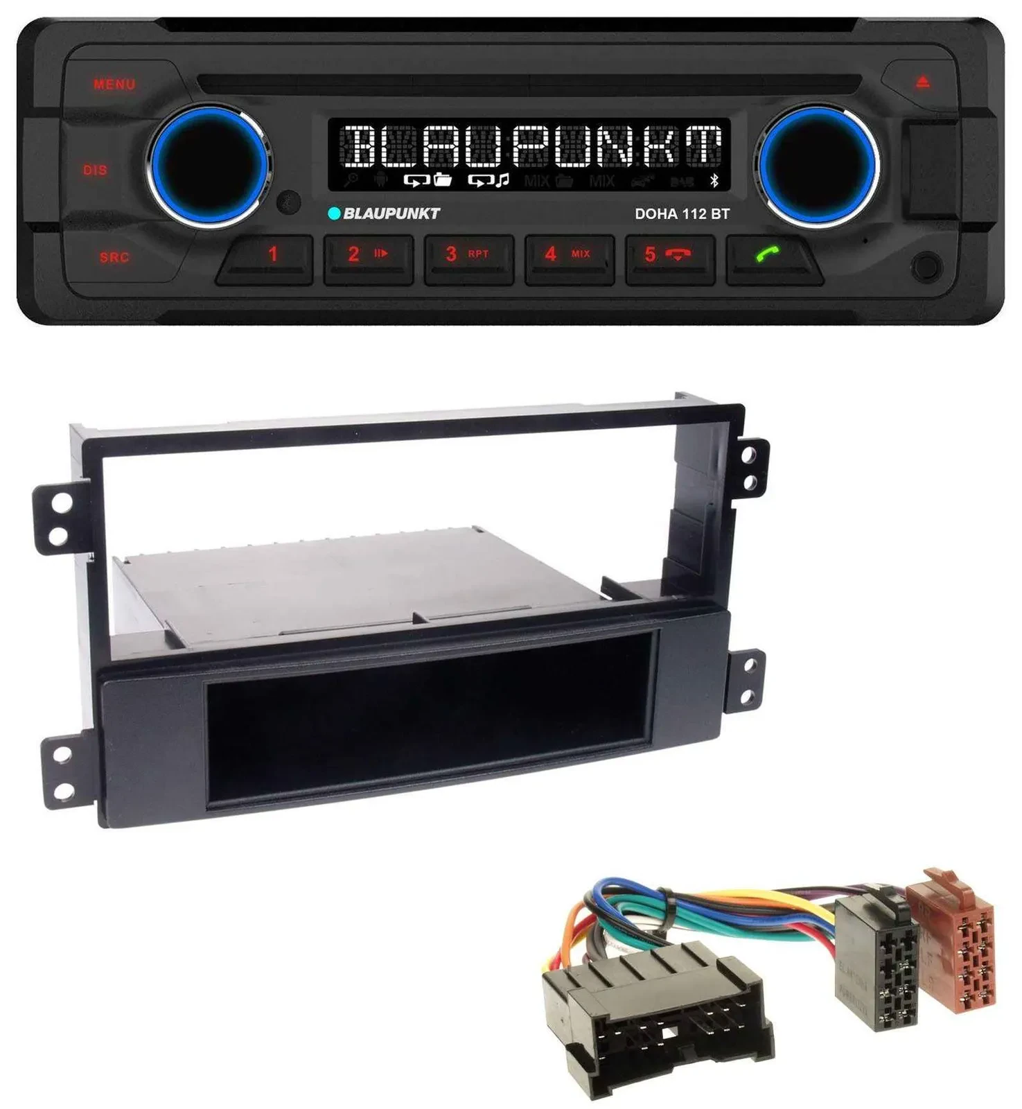 Автомагнитола Blaupunkt для Hyundai Sonata NF 2002–2005 Bluetooth USB AUX MP3 CD, черная