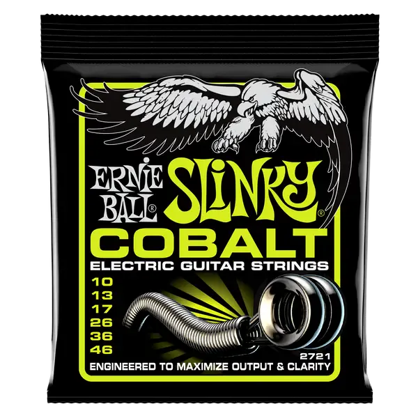 Струны для электрогитары Ernie Ball Slinky Cobalt 2721 10-46