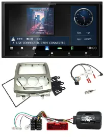 Kenwood Bluetooth 2DIN USB DAB Lenkrad Autoradio für Mazda 5 CR 2005-2010 silber