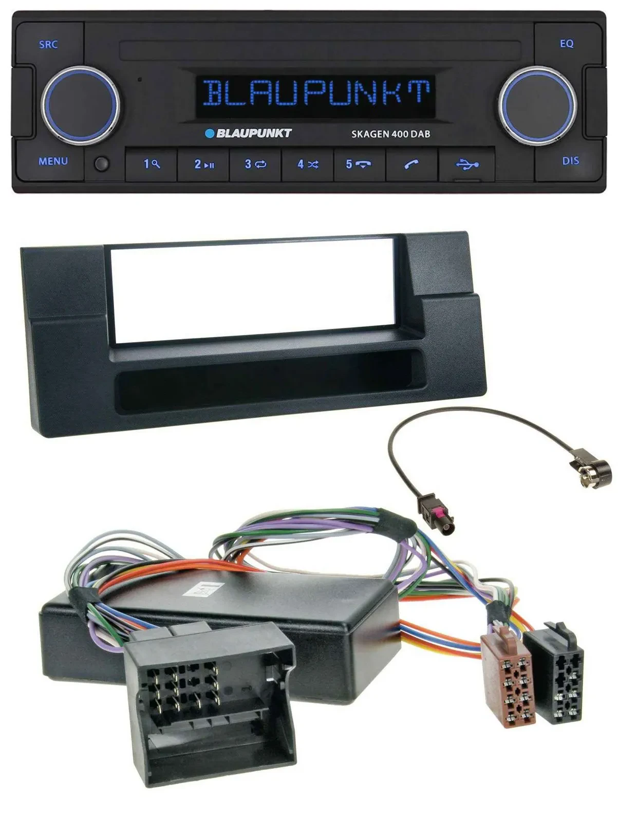 Blaupunkt DAB USB Bluetooth MP3 Autoradio für BMW X5 E53 5er E39 Ablagefach Quad