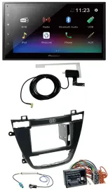 Pioneer DAB MP3 Bluetooth 2DIN USB Autoradio für Opel Insignia 08-13 schwarz