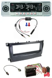 Dietz DAB USB MP3 Bluetooth Autoradio für Ford Mondeo S-Max 07-14 schwarz