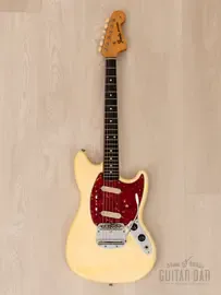 Электрогитара Fender Mustang SS Olympic White w/case USA 1965